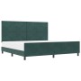 Estructura de Cama Verde Oscuro 200x200 cm Terciopelo by , Beds and slatted bases - Ref: Foro24-3345032, Price: 261,89 €, Dis...