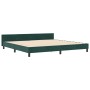 Estructura de Cama Verde Oscuro 200x200 cm Terciopelo by , Beds and slatted bases - Ref: Foro24-3345032, Price: 261,89 €, Dis...