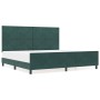 Estructura de Cama Verde Oscuro 200x200 cm Terciopelo by , Beds and slatted bases - Ref: Foro24-3345032, Price: 261,89 €, Dis...
