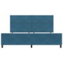 Estructura de Cama Azul Oscuro 200x200 cm Terciopelo by , Beds and slatted bases - Ref: Foro24-3345033, Price: 266,24 €, Disc...