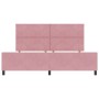 Estructura de Cama Rosa 200x200 cm Terciopelo by , Beds and slatted bases - Ref: Foro24-3345034, Price: 249,28 €, Discount: %