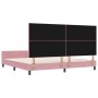 Estructura de Cama Rosa 200x200 cm Terciopelo by , Beds and slatted bases - Ref: Foro24-3345034, Price: 249,28 €, Discount: %