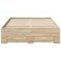 Marco de cama con cajones roble claro 120x190 cm Madera de calidad von , Betten und Lattenroste - Ref: Foro24-3345116, Preis:...