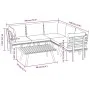 Gartenmöbel 6 Stück mit Kissen massivem Akazienholz von vidaXL, Gartensets - Ref: Foro24-3087027, Preis: 470,97 €, Rabatt: %