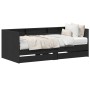 Cama de día con cajones gris concreto 90x200 cm madera de ingeniería von , Betten und Lattenroste - Ref: Foro24-3345120, Prei...