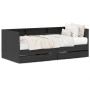 Cama de día con cajones gris concreto 90x200 cm madera de ingeniería de , Camas y somieres - Ref: Foro24-3345120, Precio: 218...