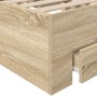 Estructura de cama roble Sonoma 140x200 cm madera contrachapada von , Betten und Lattenroste - Ref: Foro24-3345121, Preis: 21...