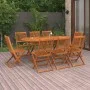Set de comedor de jardín 9 piezas madera maciza de acacia de vidaXL, Conjuntos de jardín - Ref: Foro24-3086973, Precio: 581,1...