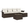 Conjunto de Sofá de Jardín de 5 Piezas con Cojines Gris Poliratán by , Outdoor sofas - Ref: Foro24-3345328, Price: 361,52 €, ...