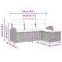 Juego de sofá de jardín de 4 piezas con cojines beige de ratán sintético by , Outdoor sofas - Ref: Foro24-3345991, Price: 271...
