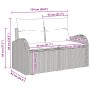 Juego de sofá de jardín de 4 piezas con cojines beige de ratán sintético by , Outdoor sofas - Ref: Foro24-3345991, Price: 271...