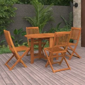 Gartenesszimmer 5-teilig aus massivem Akazienholz von vidaXL, Gartensets - Ref: Foro24-3086969, Preis: 297,65 €, Rabatt: %