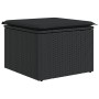 Conjunto de sofá de jardín de 4 piezas con cojines negros de poliratán by , Outdoor sofas - Ref: Foro24-3347013, Price: 279,7...