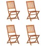 Gartenesszimmer 5-teilig aus massivem Akazienholz von vidaXL, Gartensets - Ref: Foro24-3086969, Preis: 307,95 €, Rabatt: %