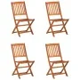 Gartenesszimmer 5-teilig aus massivem Akazienholz von vidaXL, Gartensets - Ref: Foro24-3086969, Preis: 308,53 €, Rabatt: %