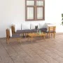 Gartenmöbel 7 Stück mit Kissen massivem Akazienholz von vidaXL, Gartensets - Ref: Foro24-3087031, Preis: 545,54 €, Rabatt: %