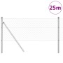 Cerca de Eslabones de Cadena con 13 Postes 0.6x25 m Acero Galvanizado | Foro24.es | Tu tienda online para hogar, jardín y más Foro24.es