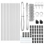 Cerca de Eslabones de Cadena con 13 Postes 0.6x25 m Acero Galvanizado by , fence panels - Ref: Foro24-3351139, Price: 133,72 ...