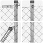 Cerca de Eslabones de Cadena con 13 Postes 0.6x25 m Acero Galvanizado by , fence panels - Ref: Foro24-3351139, Price: 133,72 ...