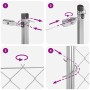 Cerca de Eslabones de Cadena con 13 Postes 0.6x25 m Acero Galvanizado | Foro24.es | Tu tienda online para hogar, jardín y más Foro24.es