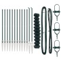 Cerca de Eslabones de Cadena con 13 Postes de Pica 1.2x25 m de Acero Galvanizado by , fence panels - Ref: Foro24-3351170, Pri...