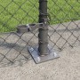 Cerca de Malla con 7 Postes Flangados 1.4x10 m Acero Galvanizado | Foro24.es | Tu tienda online para hogar, jardín y más Foro24.es