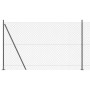 Cerca de Malla con 7 Postes Flangados 1.4x10 m Acero Galvanizado | Foro24.es | Tu tienda online para hogar, jardín y más Foro24.es