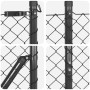 Cerca de Malla con 7 Postes Flangados 1.4x10 m Acero Galvanizado | Foro24.es | Tu tienda online para hogar, jardín y más Foro24.es