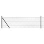 Cerca de cadena con 13 postes con brida 0.6x25 m de acero galvanizado | Foro24.es | Tu tienda online para hogar, jardín y más Foro24.es