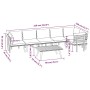 Gartenmöbel 7 Stück mit Kissen massivem Akazienholz von vidaXL, Gartensets - Ref: Foro24-3087031, Preis: 554,39 €, Rabatt: %