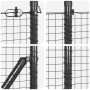 Cerca de Alambre Soldado con 13 Postes de Espiga Gris 0.5x50 m de Acero by , fence panels - Ref: Foro24-3352224, Price: 175,6...