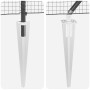 Cerca de Alambre Soldado con 13 Postes de Espiga Gris 0.5x50 m de Acero by , fence panels - Ref: Foro24-3352224, Price: 175,6...