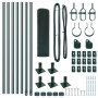 Juego de Postes de Cerca Set de 2 Verde Metal 10 x 0.5 m von , Zaunpaneele - Ref: Foro24-3352389, Preis: 61,81 €, Rabatt: %