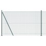 Cerca de Alambre Soldado con 7 Postes Flanjados Verde 1.6x10 m Acero by , fence panels - Ref: Foro24-3352416, Price: 108,14 €...