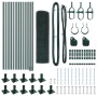 Cerco de Alambre Soldado con 13 Postes Flangados Verde 0.4x25 m de Acero by , fence panels - Ref: Foro24-3352421, Price: 104,...