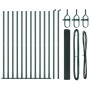 Cerca de Alambre Soldado con 13 Postes Flangeados Verde 1x25 m Acero by , fence panels - Ref: Foro24-3352438, Price: 154,71 €...