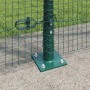 Cerca de Alambre Soldado con 13 Postes Flangados Verde 1.4x25 m de Acero by , fence panels - Ref: Foro24-3352445, Price: 188,...