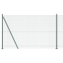 Cerca de Alambre Soldado con 13 Postes Flangados Verde 1.4x25 m de Acero by , fence panels - Ref: Foro24-3352445, Price: 188,...