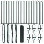 Cerca de Malla Soldada con 13 Postes con Flange Verde 0.4x50 m de Acero by , fence panels - Ref: Foro24-3352457, Price: 195,7...