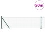 Cerca de Malla Soldada con 13 Postes con Flange Verde 0.4x50 m de Acero by , fence panels - Ref: Foro24-3352457, Price: 195,7...