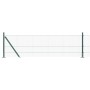 Cerca de Malla Soldada con 13 Postes con Flange Verde 0.4x50 m de Acero by , fence panels - Ref: Foro24-3352457, Price: 195,7...