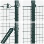 Cerca de Malla Soldada con 13 Postes con Flange Verde 0.4x50 m de Acero by , fence panels - Ref: Foro24-3352457, Price: 195,7...