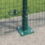 Cerca de alambre soldado con 13 postes flangados verde 0.8x50 m acero | Foro24.es | Tu tienda online para hogar, jardín y más Foro24.es