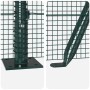 Cerca de Alambre Soldado con 13 Postes con Flange Verde 1.4x50 m Acero | Foro24.es | Tu tienda online para hogar, jardín y más Foro24.es