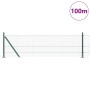Cerca de Alambre Soldado con 13 Postes con Brida Verde 0.4x100 m de Acero | Foro24.es | Tu tienda online para hogar, jardín y más Foro24.es