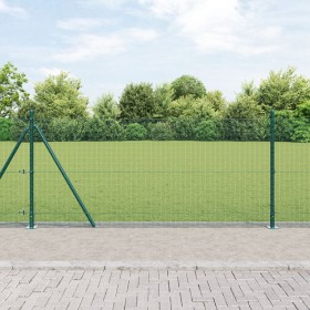 Cerca de Alambre Soldado con 13 Postes Flanchados Verde 1x100 m Acero by , fence panels - Ref: Foro24-3352500, Price: 621,29 ...