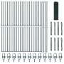 Cerca de Alambre Soldado con 13 Postes Flangados Verde 1x100 m de Acero by , fence panels - Ref: Foro24-3352501, Price: 619,3...