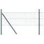 Cerca Hexagonal  Verde 0.4x10 m Acero, Postes de Cerca  7 pcs Verde Ø32 mm 80 cm Acero Galvanizado | Foro24.es | Tu tienda online para hogar, jardín y más Foro24.es