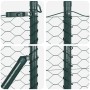 Cerca Hexagonal  Verde 0.4x10 m Acero, Postes de Cerca  7 pcs Verde Ø32 mm 80 cm Acero Galvanizado | Foro24.es | Tu tienda online para hogar, jardín y más Foro24.es
