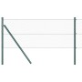 Cerca Hexagonal Verde 0.6x10 m Acero, Postes de Cerca 7 pcs Verde Ø32 mm 100 cm Acero Galvanizado by , fence posts - Ref: For...